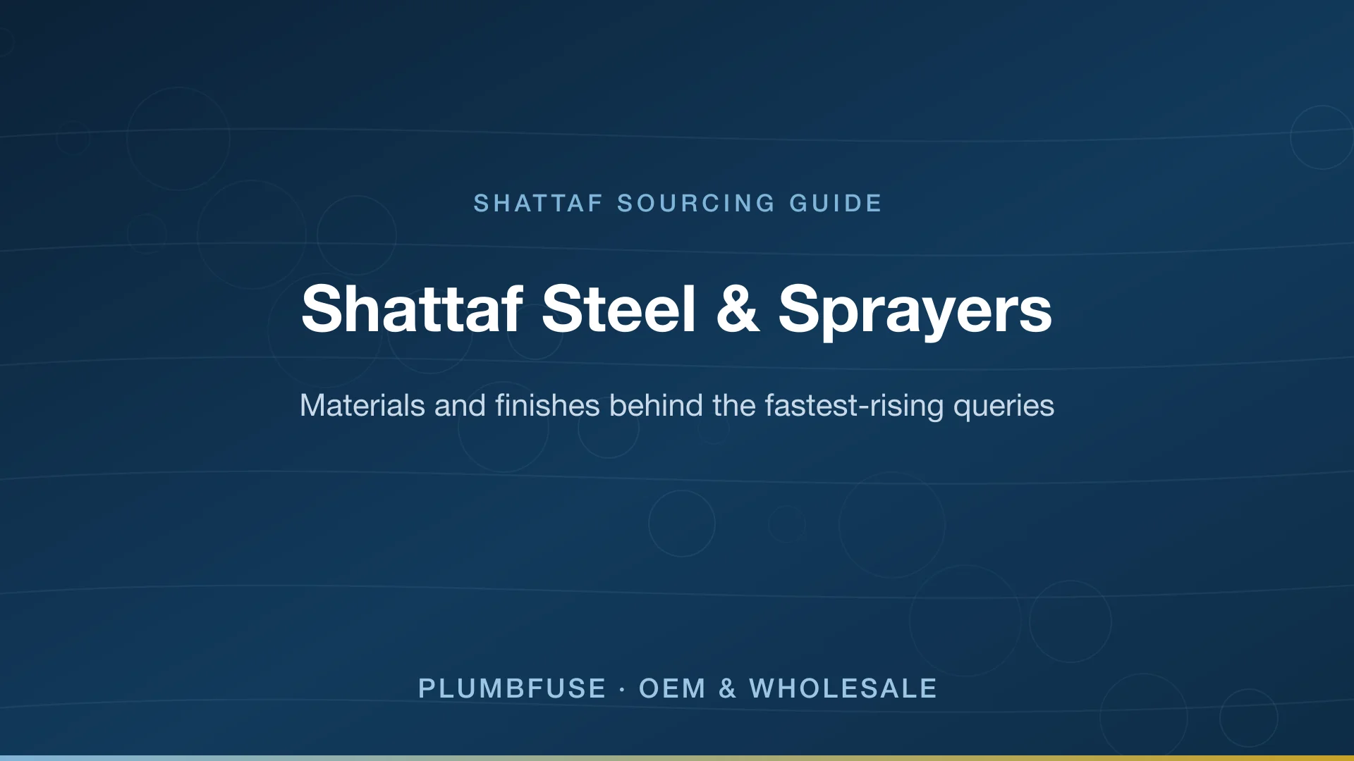 Shattaf Steel & Sprayers: The Material Specs Behind the Category's Fastest-Rising Queries